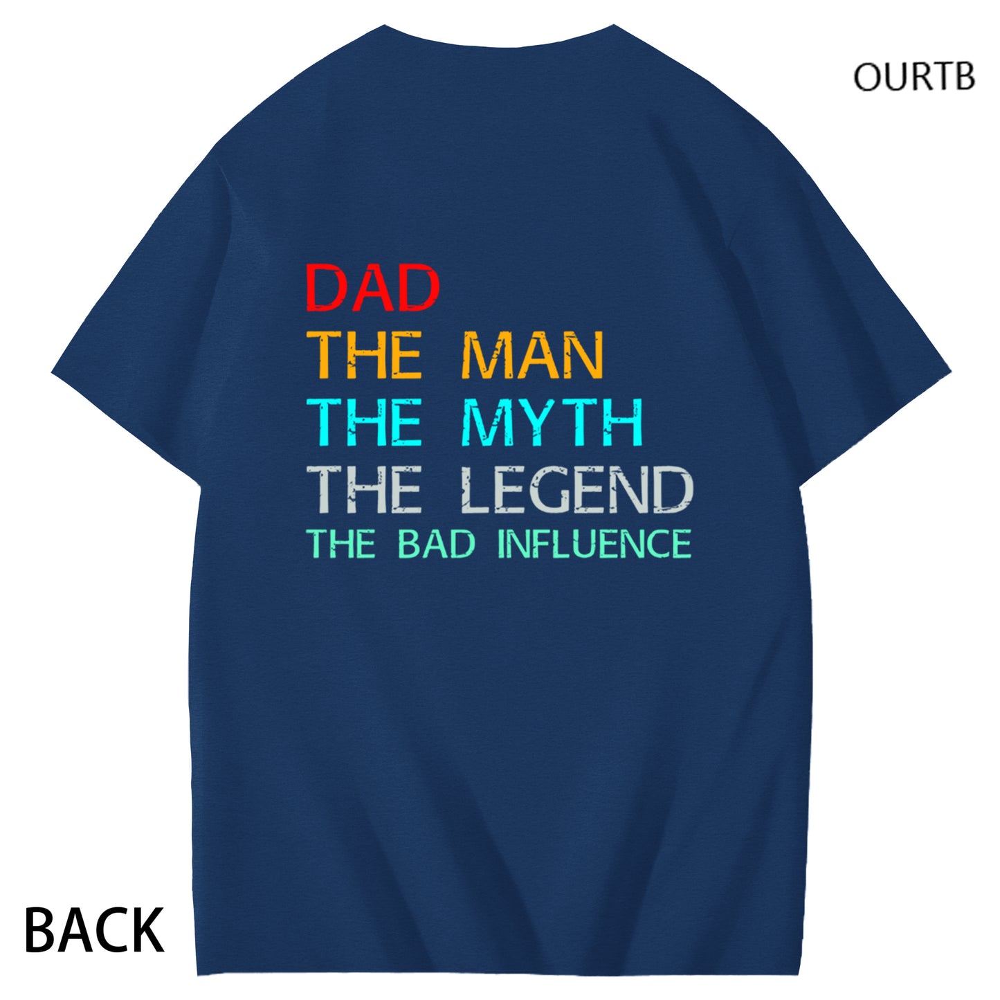 Dad The Man The Myth The Coccer Legend Funny Adult Couple Art Pattern Print T-Shirt