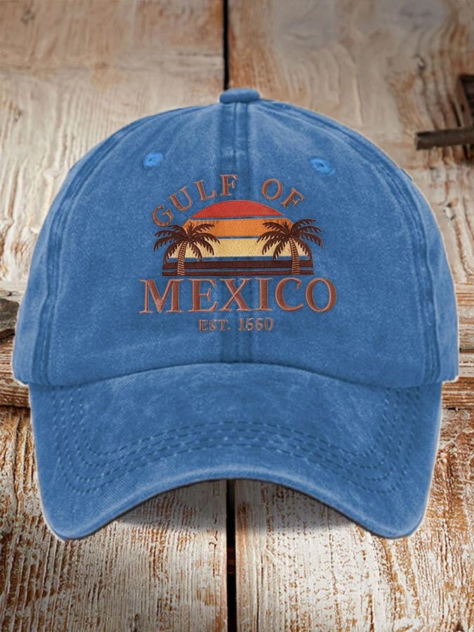 Unisex Gulf of Mexico 1550 Print Baseball Cap