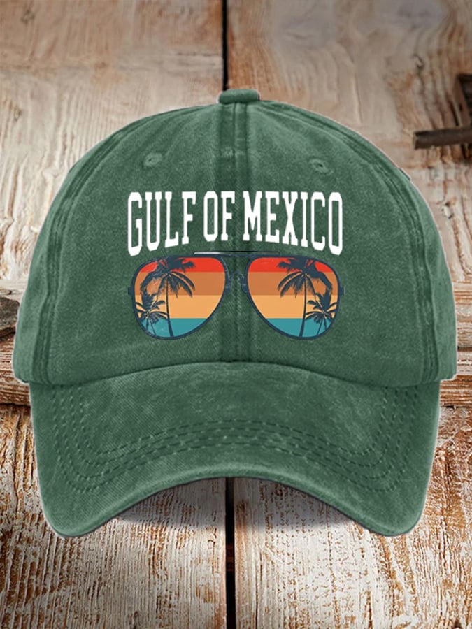 Unisex Gulf of Mexico Sunset Print Baseball Cap