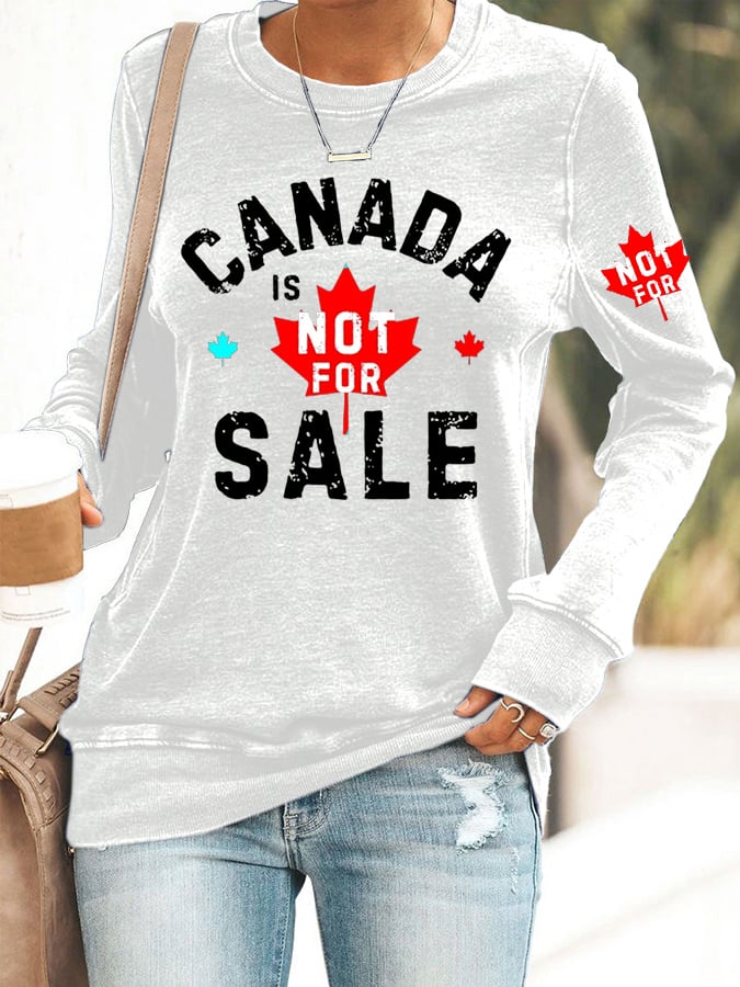Women's Canada  Print Sweatshirt