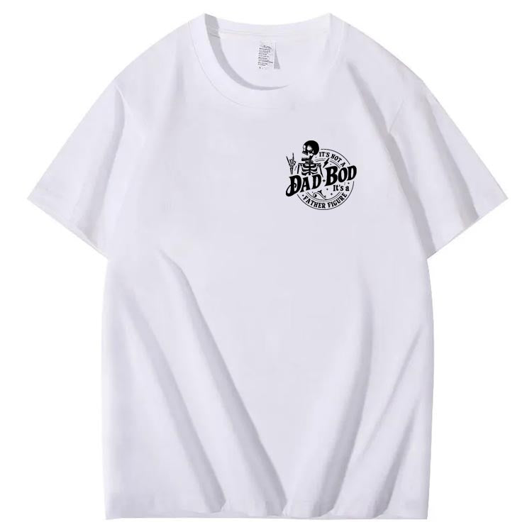 Dad Boo Pattern Print 100%Cotton T-Shirt