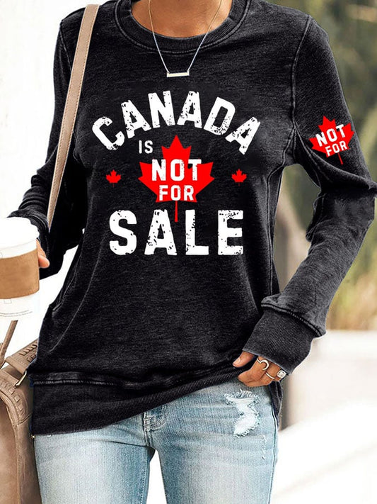 Women's Canada  Print Sweatshirt