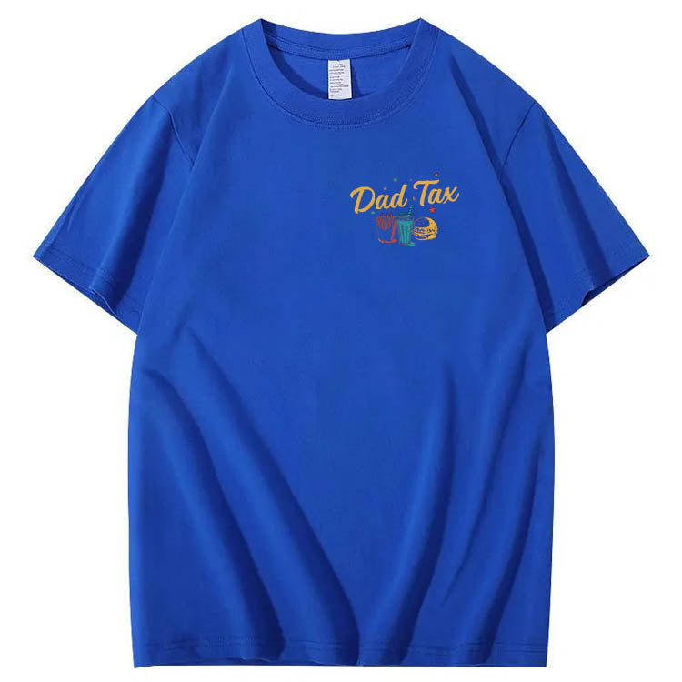 Official Dad Tax Pattern Print 100%Cotton T-Shirt