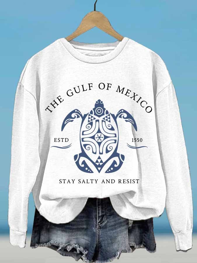 Women's Gulf Of Mexico Printed Sweatshirt