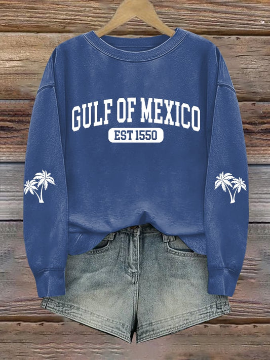 Women's Gulf Of Mexico Printed Sweatshirt