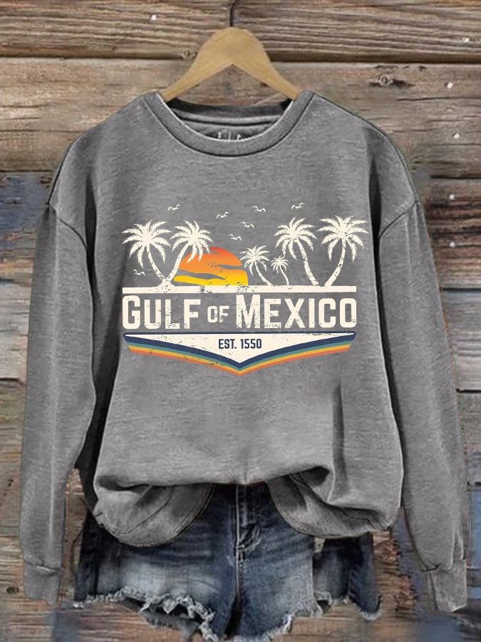 Women's Gulf Of Mexico Printed Sweatshirt