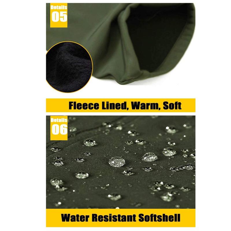 Men's Winter Pants Fleece Lined Ski Snow Pants Water Resistant