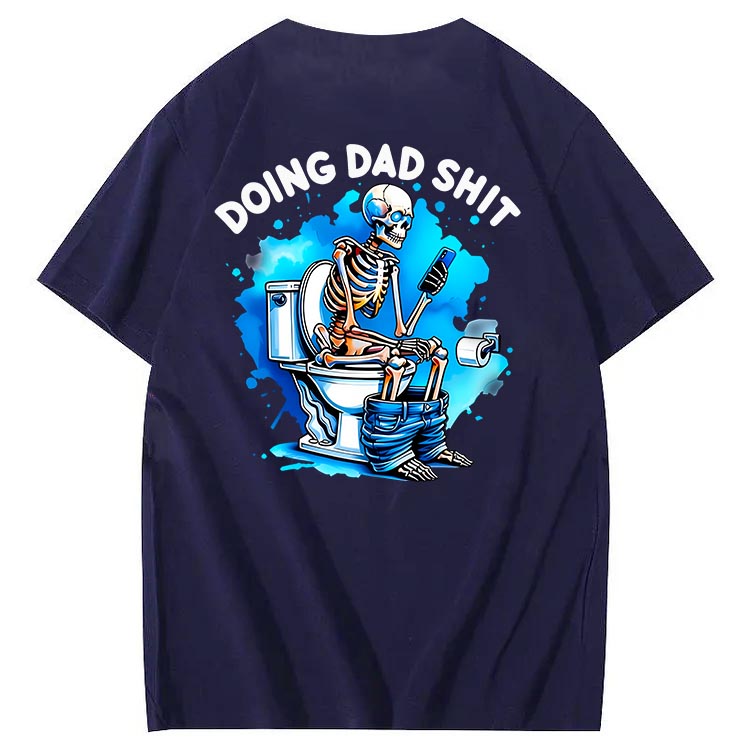 Doing Dad Shit Art Pattern Print T-Shirt