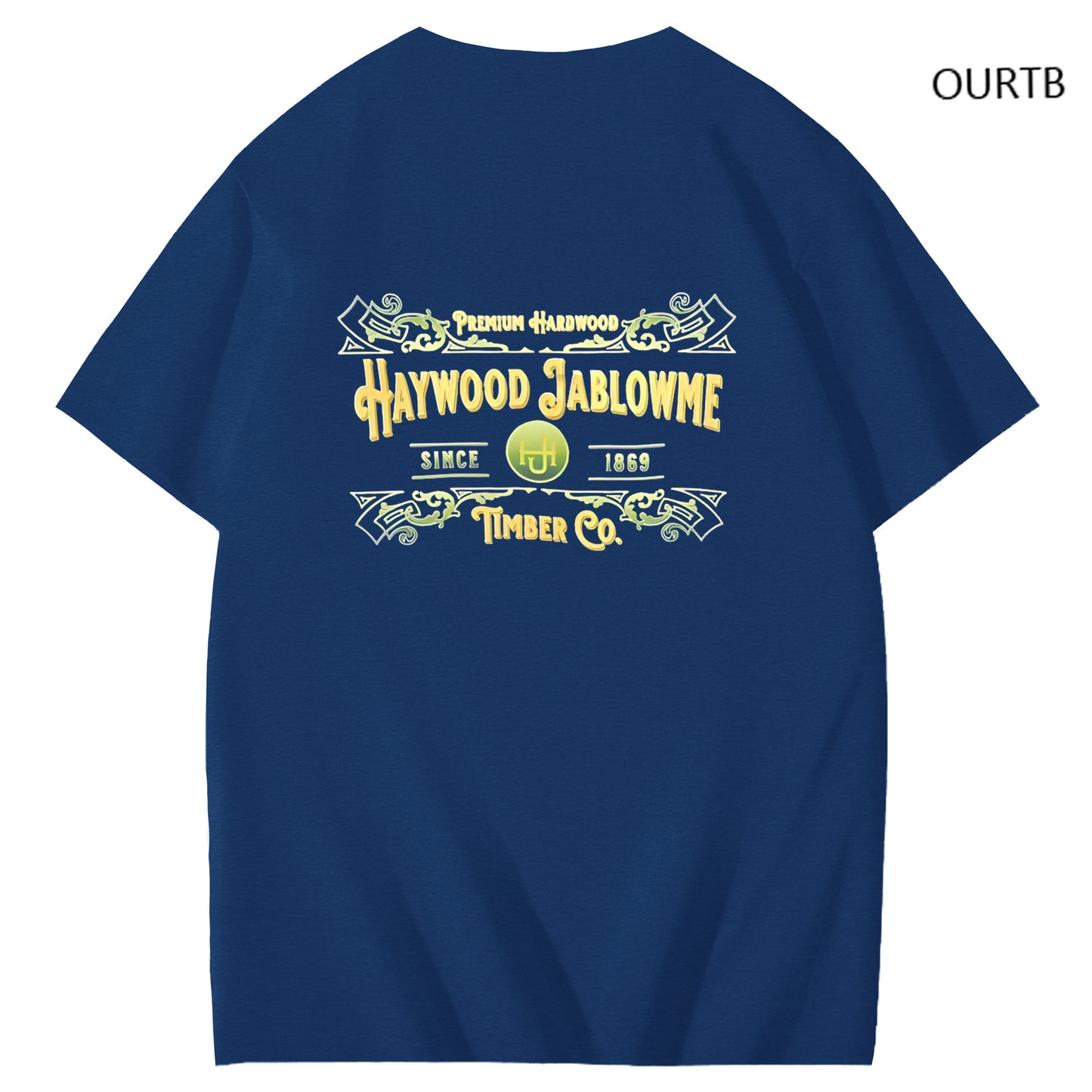 Haywood Since 1869 Jablowme Timber Co Art Pattern Print T-Shirt