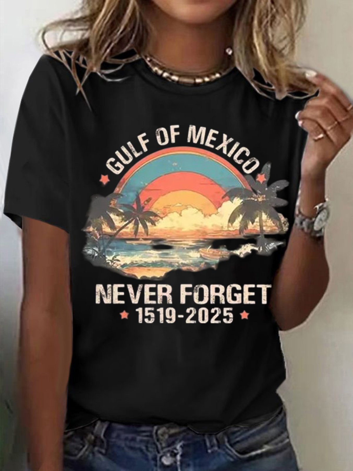 Women's Gulf of Mexico Printed Short-Sleeved T-Shirt