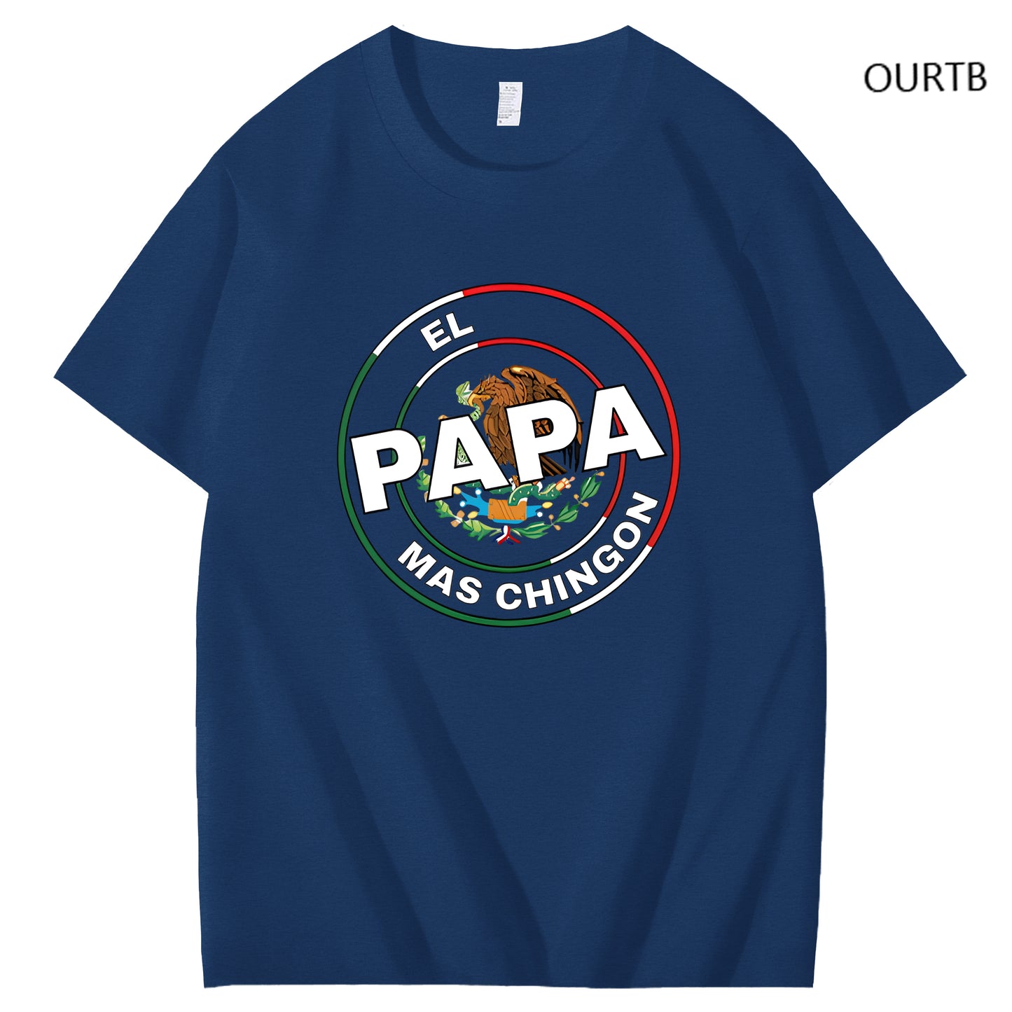 El Papa Mas Chingon Funny Art Pattern Print T-Shirt