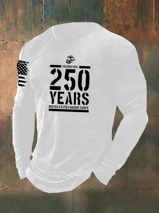 Men's 250 Years Pattern Long Sleeve T-Shirt