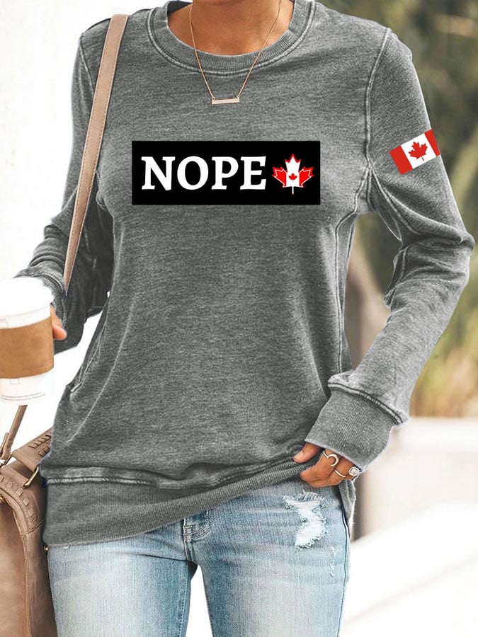 Women's Nop Print Sweatshirt