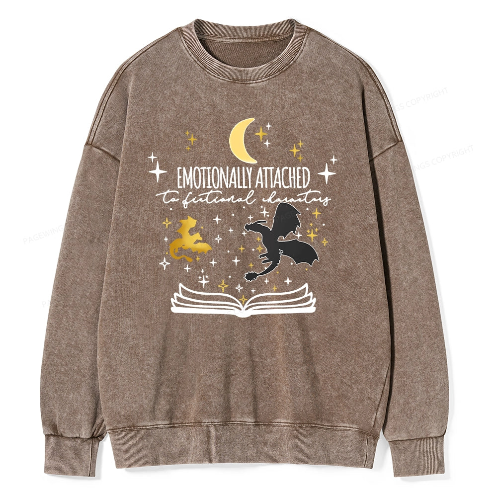 Fourth Wing Dragon Rider Unisex Washed Sweatshirt