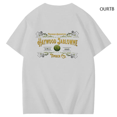 Haywood Since 1869 Jablowme Timber Co Art Pattern Print T-Shirt
