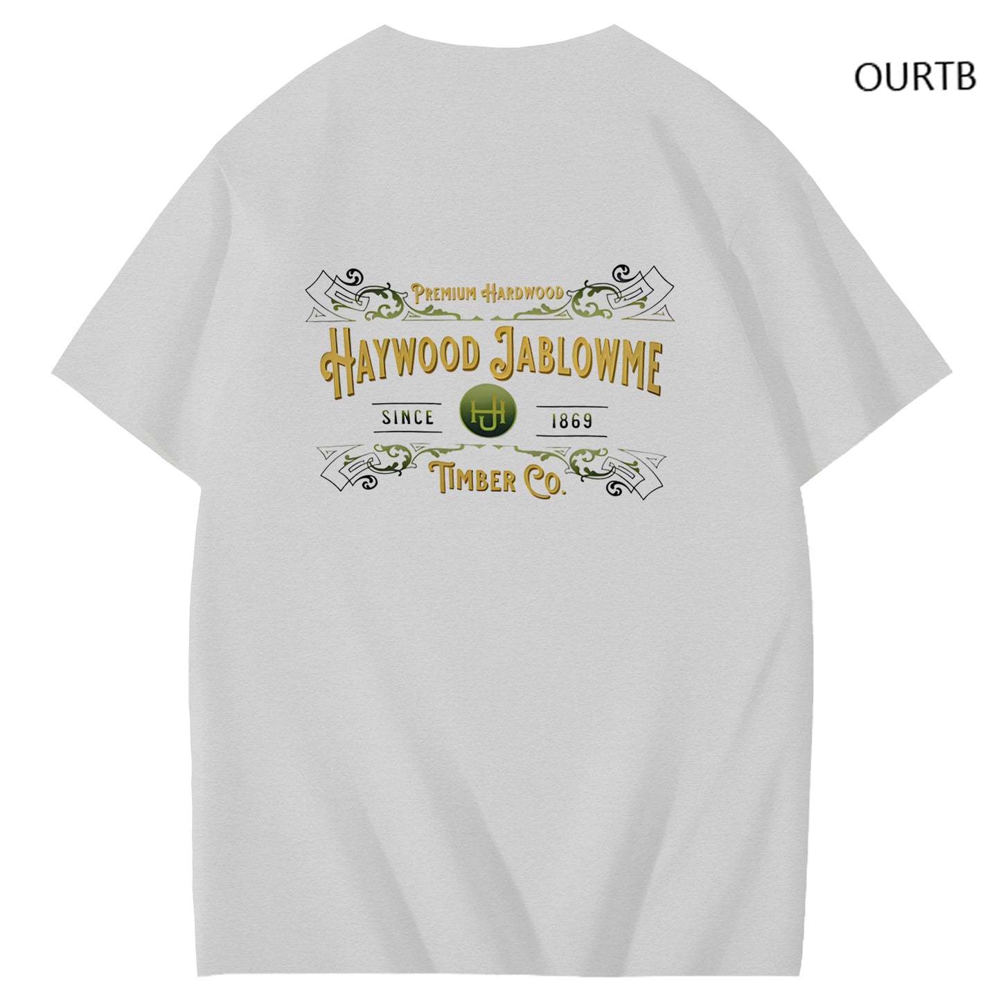 Haywood Since 1869 Jablowme Timber Co Art Pattern Print T-Shirt