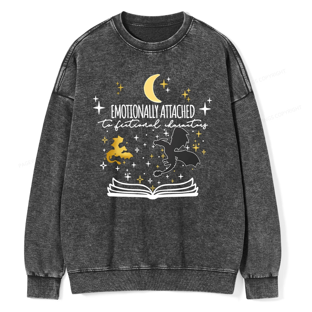 Fourth Wing Dragon Rider Unisex Washed Sweatshirt