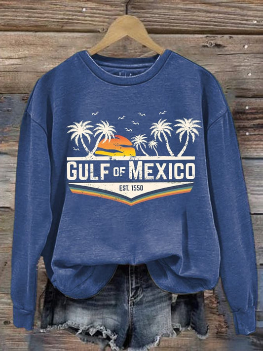 Women's Gulf Of Mexico Printed Sweatshirt