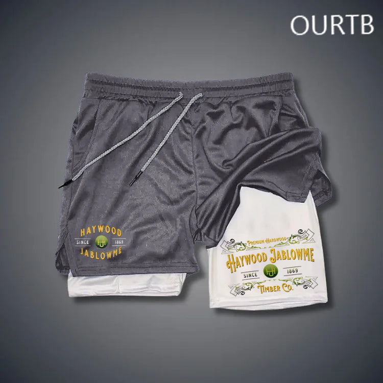 Haywood Jablowme Since 1869 Timber Co Funny Art Print Shorts Pants