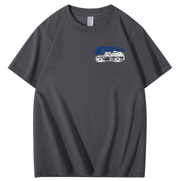 Dad's Garage Full Service If It's Broke We'll Fix It Printed Men's T-shirt