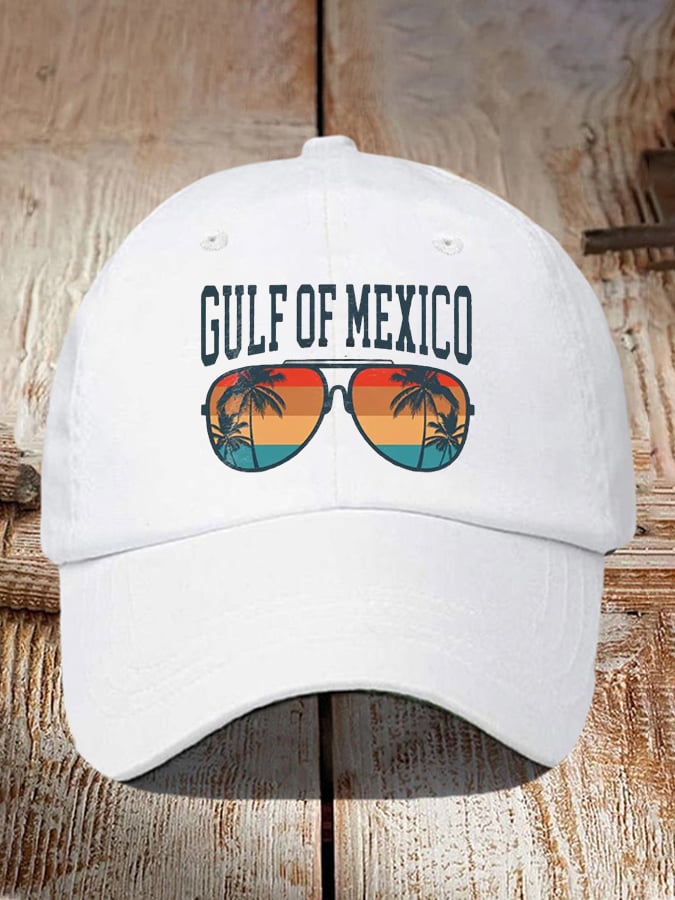Unisex Gulf of Mexico Sunset Print Baseball Cap