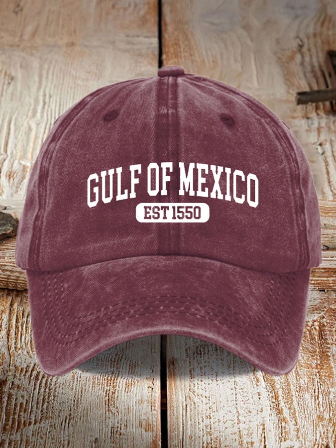 Gulf Of Mexico Printed Casual Baseball Cap