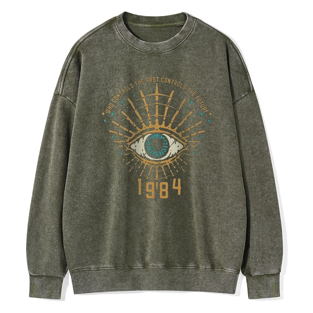 George Orwell 1984  Unisex Washed Sweatshirt