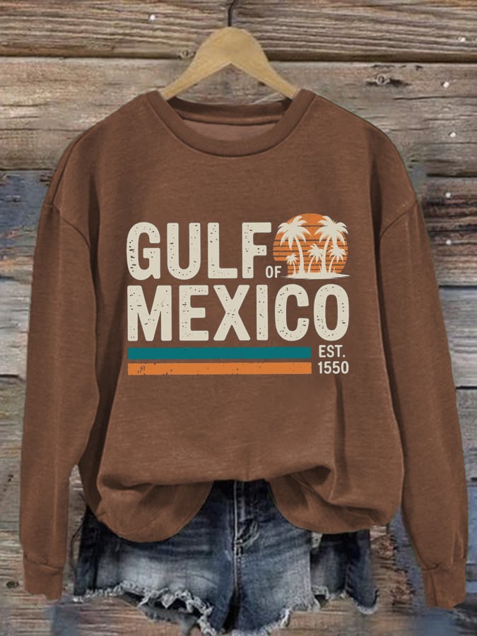 Women's Gulf Of Mexico Printed Sweatshirt