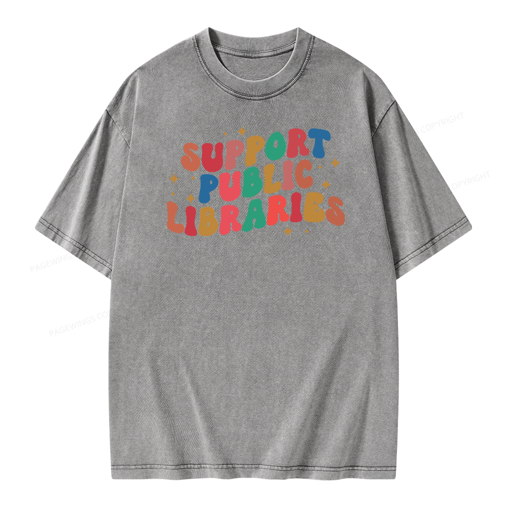 Public Library Sweatshirt Unisex Washed T-shirt
