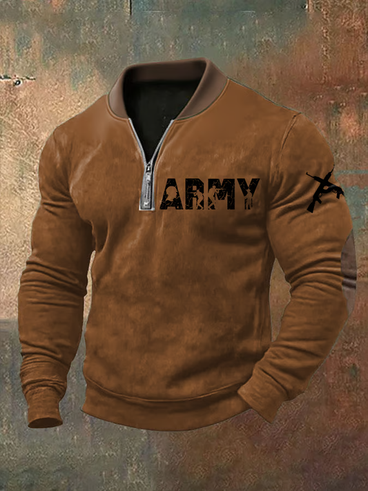 Men's Veteran Vintage Print Sweatshirt