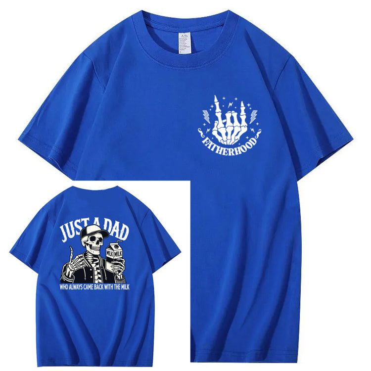 Just A Dad Who Always Came Back With The Milk T-Shirt