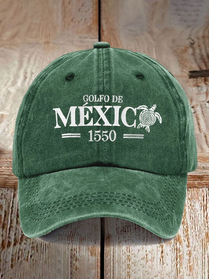 Gulf Of Mexico Est 1550 Printed Baseball Cap