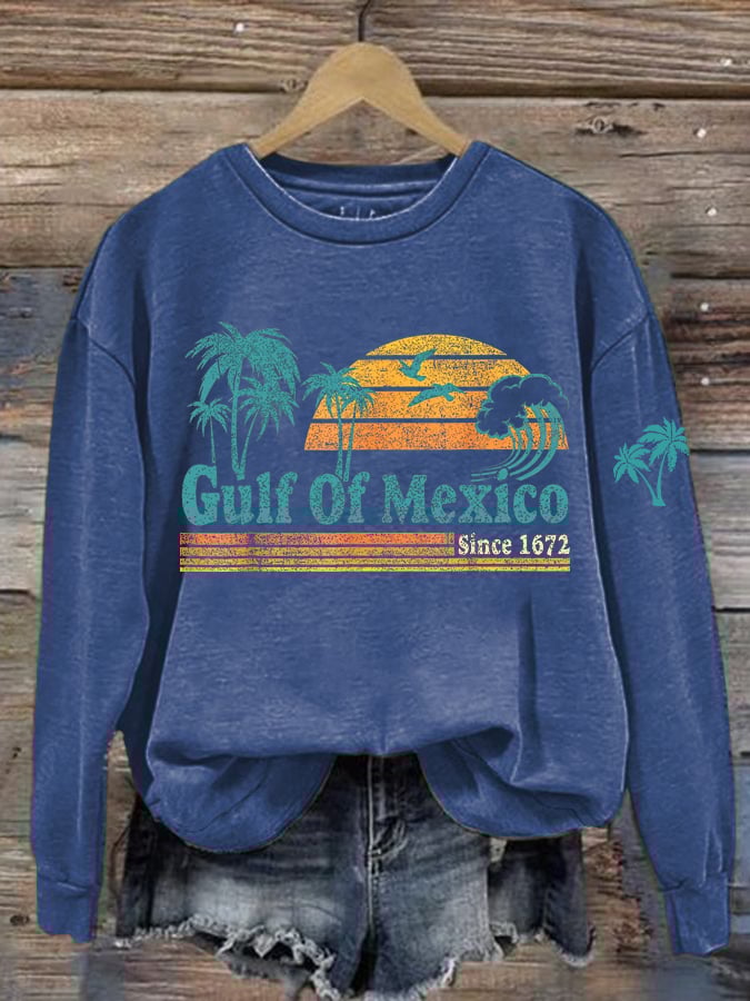 Women's Gulf Of Mexico Printed Sweatshirt