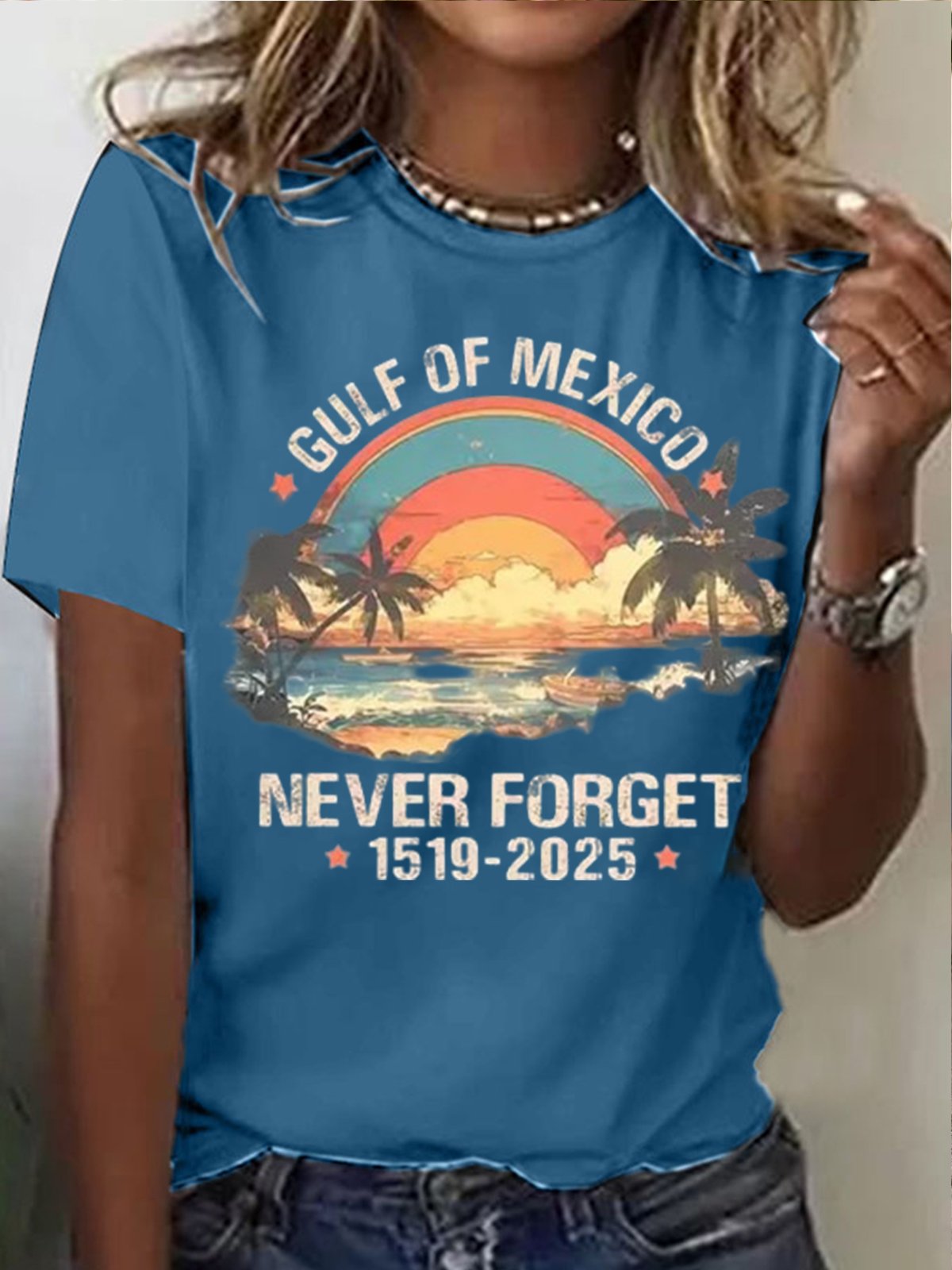 Women's Gulf of Mexico Printed Short-Sleeved T-Shirt