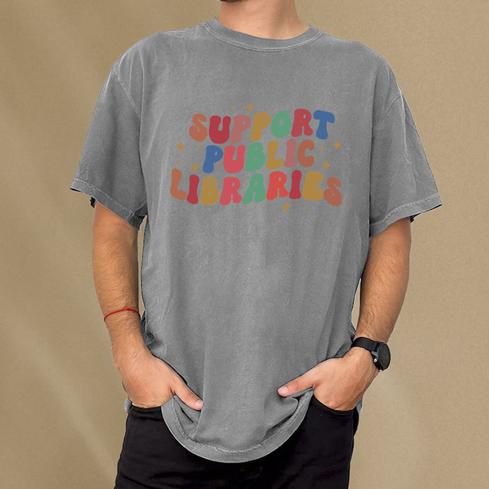 Public Library Sweatshirt Unisex Washed T-shirt
