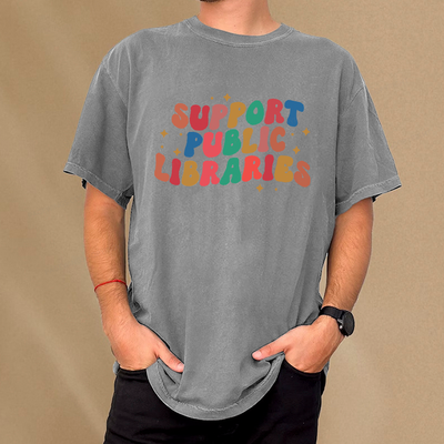 Public Library Sweatshirt Unisex Washed T-shirt