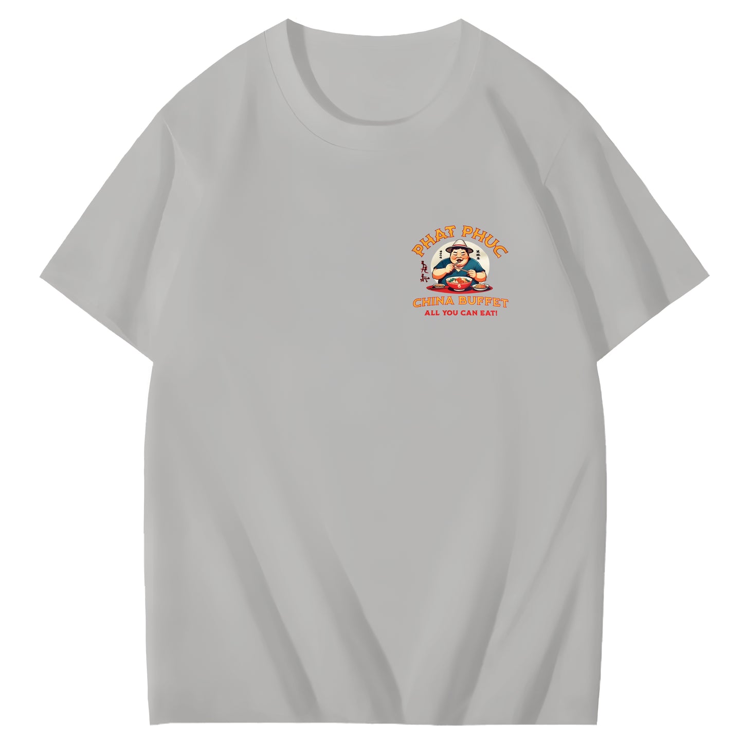 Phat Phuc China Buffet Art Pattern Print T-Shirt