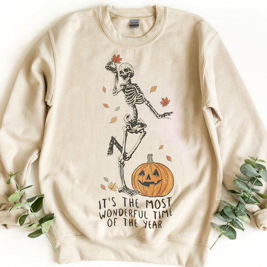 Comfort Colors® Halloween Skeleton Sweatshirt