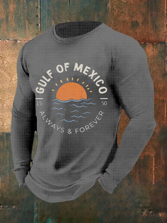 Men's Gulf of Mexico 1550 Forever Print Long Sleeve Top