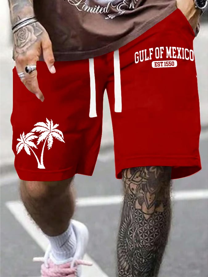 Men's Gulf Of Mexico Print Shorts