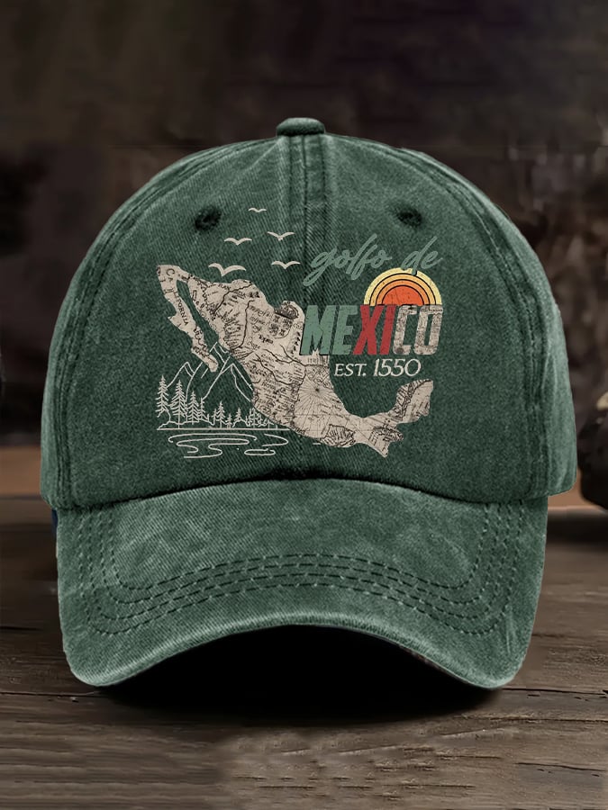 Gulf Of Mexico Printed Casual Baseball Cap