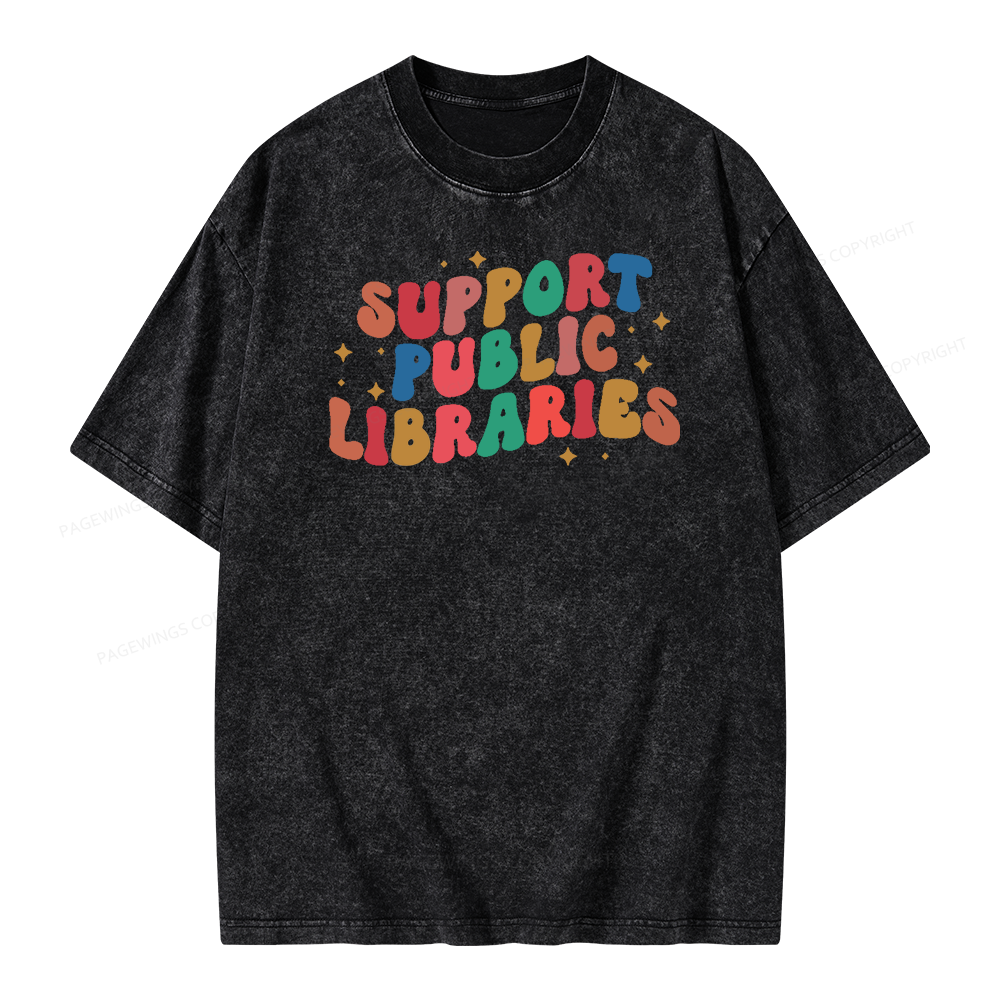Public Library Sweatshirt Unisex Washed T-shirt