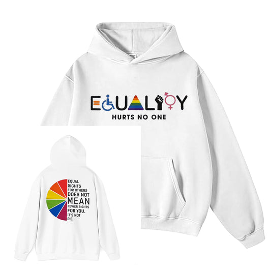 Hurts No One Pattern Printed Classics Hooded Sweatshirt