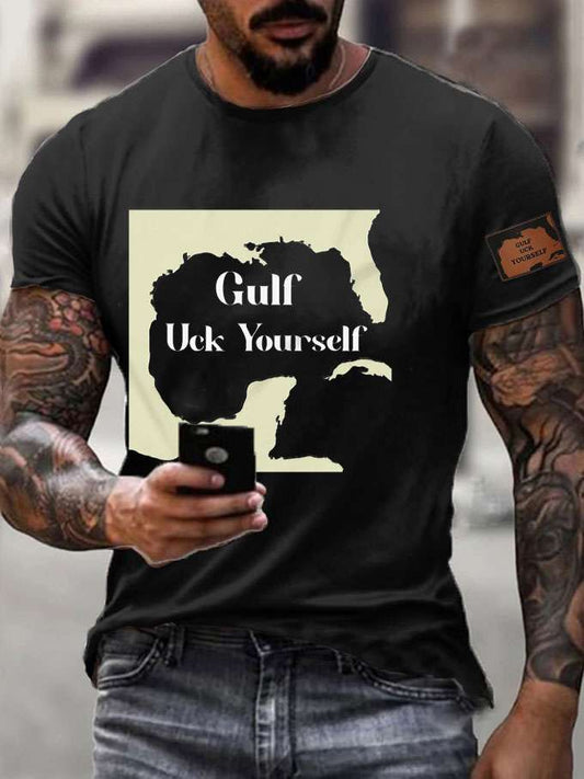 Men's Gulf Uck Yourself Mexico Casual T-shirt