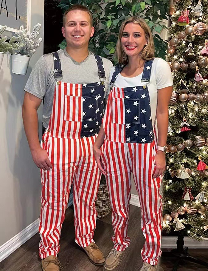 American Independence Day Flag Men'S And Women'S Classic Jumpsuit