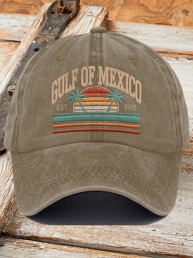 Gulf Of Mexico Printed Baseball Cap