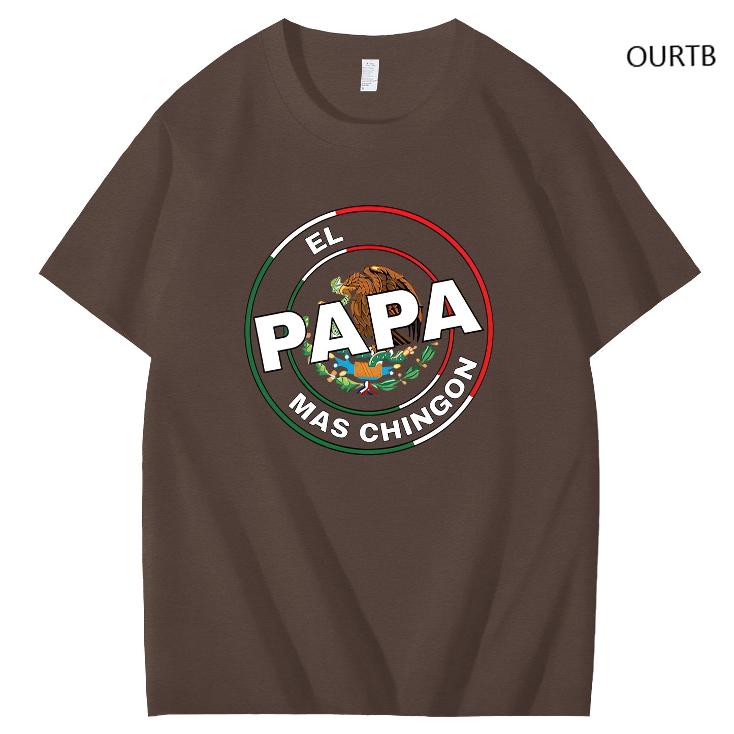 El Papa Mas Chingon Funny Art Pattern Print T-Shirt
