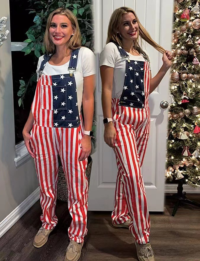 American Independence Day Flag Men'S And Women'S Classic Jumpsuit