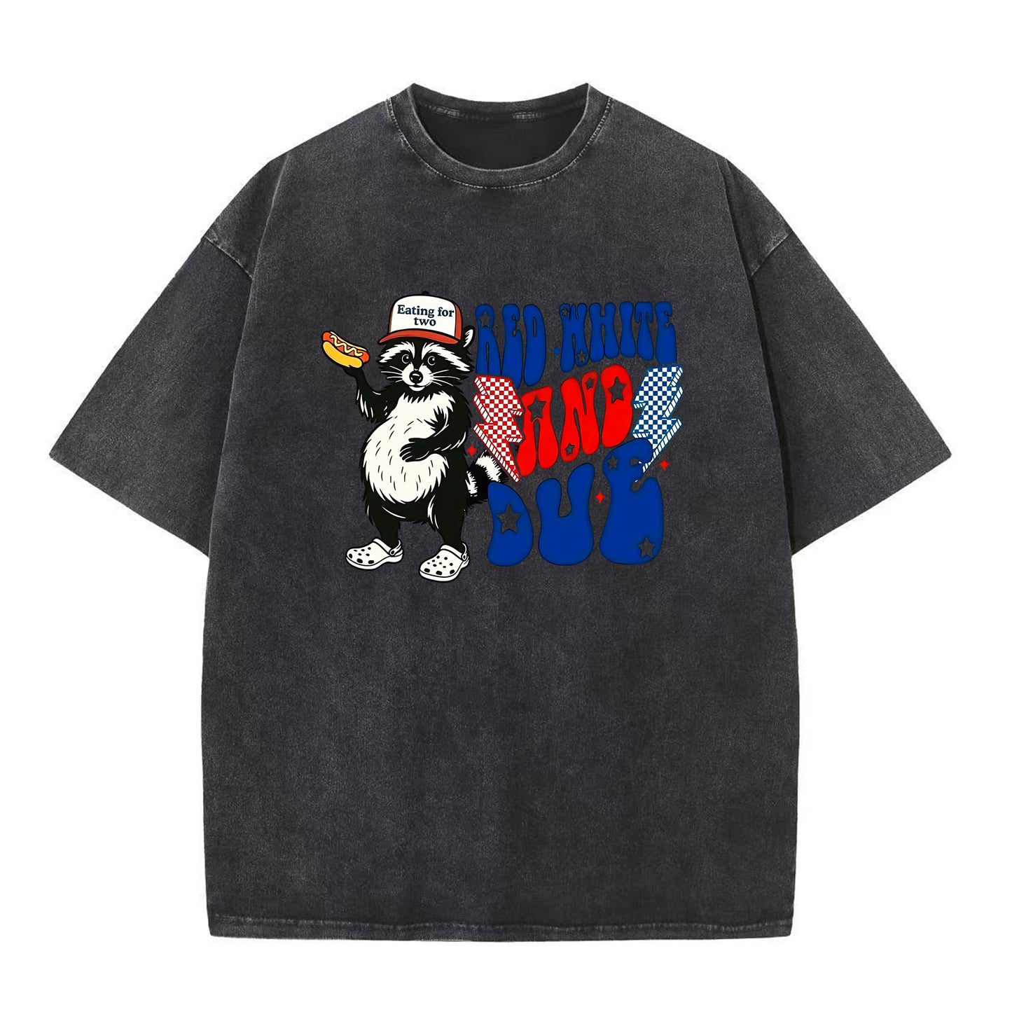 Red White And Feral Washed T-Shirt