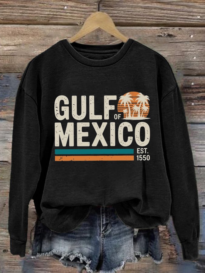 Women's Gulf Of Mexico Printed Sweatshirt